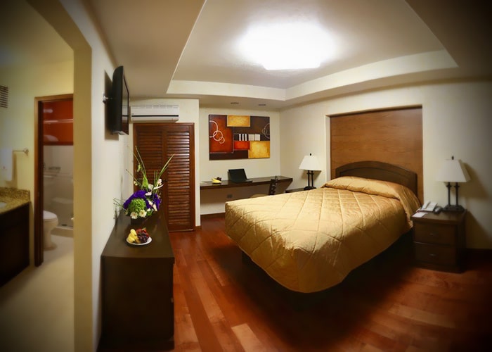 habitacion de hotel económico en Baja